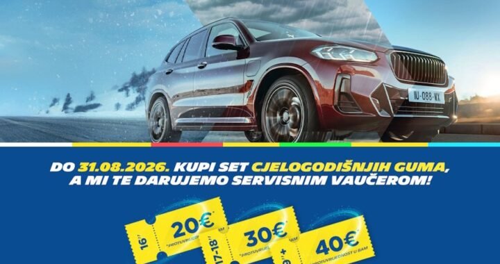 
U RPM servisima, uz cjelogodišnji Michelin do besplatne ugradnje!
